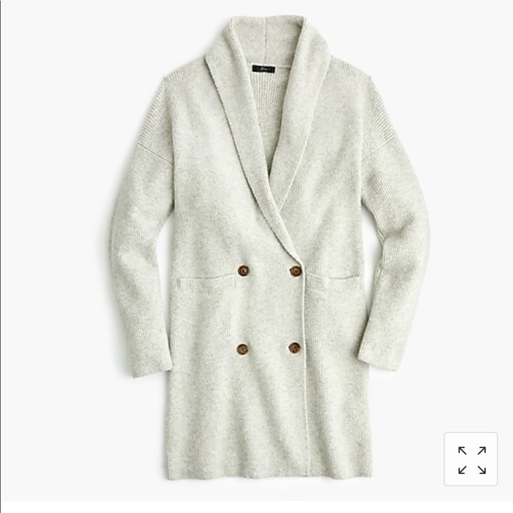 J. Crew cardigan coat in supersoft yarn S